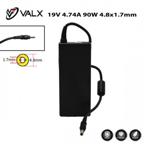 Valx LA-19047 19V 4.74A 90W 4.8×1.7mm Notebook Adaptör