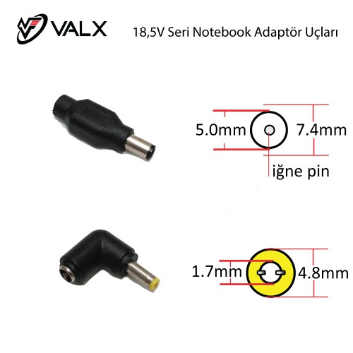 Valx LU-185 18.5V Universal Notebook AC Adaptörü