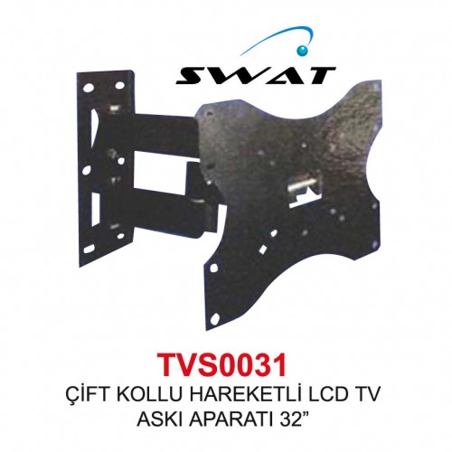 Swat Çift Kolu Hareketli Lcd Tv Askı Aparatı 32 '' TVS0031
