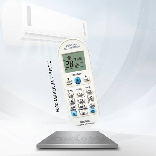 KR0525 - UNIVERSAL KLİMA KUMANDASI