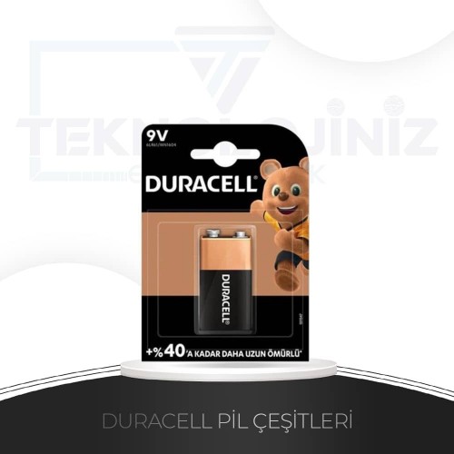 MT0009 - 9V DURACELL PİL