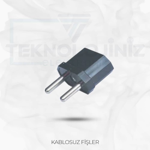 F0129 - AMERİKAN ADAPTÖR FİŞİ SİYAH&BEYAZ
