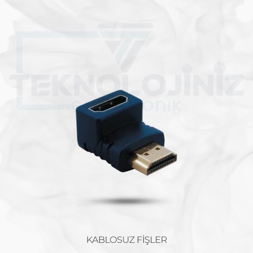 FADP108 - HDMI ERKEK - HDMI DİŞİ 90DRC ADAPTÖR