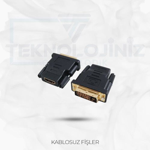 F0153 - DVI-D ERKEK HDMI DİŞİ ADAPTÖR 24+1