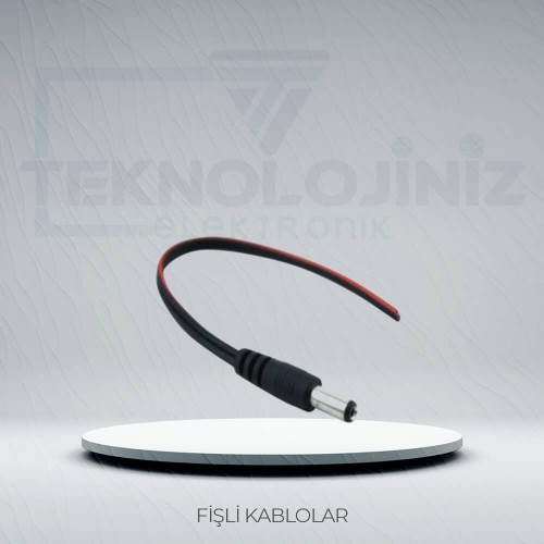 FK0080 - 2,1mm ADAPTÖR FİŞLİ 16cm KABLO