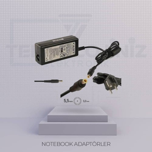C129 – 19V 3,16A LAPTOP (5,5x3,3) SAMSUNG 'İĞNE UÇ'
