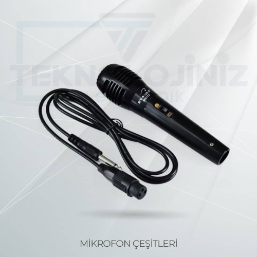 MB113 - SİYAH RENK UYGUN FİYATLI MİKROFON