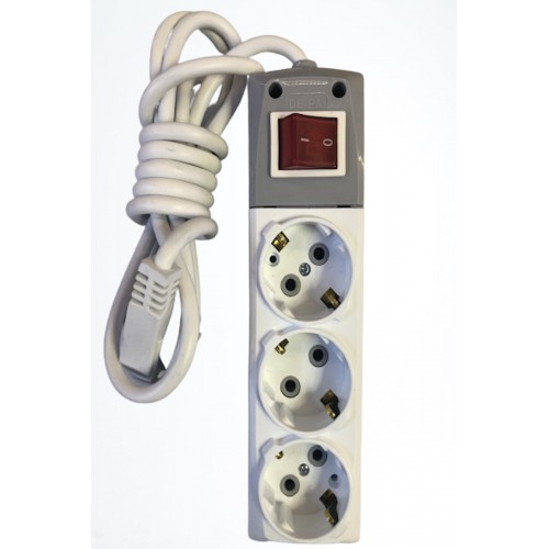 Depa 3lü Grup Priz Anahtarlı(2 Metre)