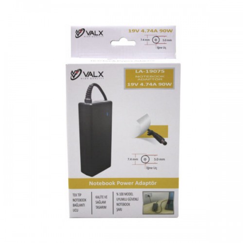 VALX La-19075 19v-4.74a Hp/dell Adaptor LA-19075