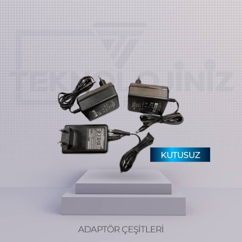 ATZ001,5 - 'AÇIK' 12V 1,5A PLASTİK 5,5x2,1
