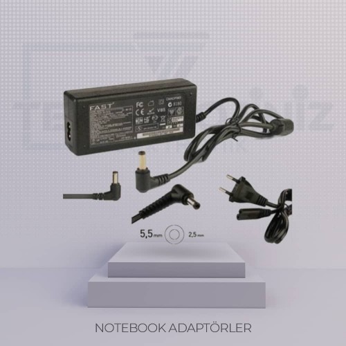 C109 - 19V 3,95A LAPTOP (5,5x2,5) TOSHIBA,HP