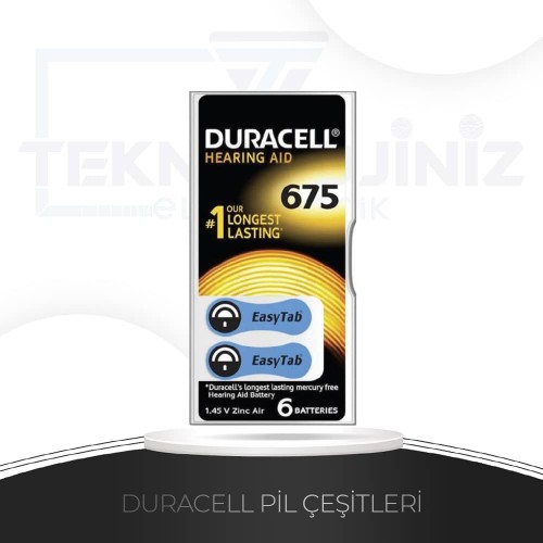 MT-P0675 - 1,4V KULAKLIK PİLİ 6’LI ZA675
